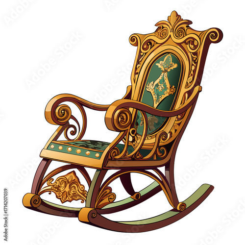 rocking chair isolated