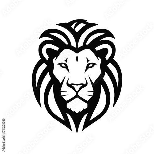 Majestic Lion Head Logo Design.