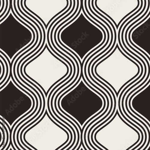 Modern stylish texture. Repeating geometric pattern tiles from striped elements
