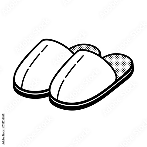 A pair of comfortable slippers for indoor wear.