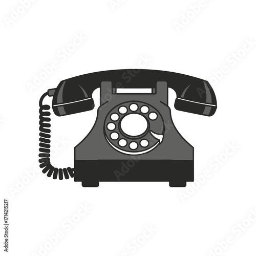 Vintage Rotary Telephone - A Classic Communication Device.