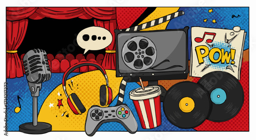 Vector illustration Entertainment