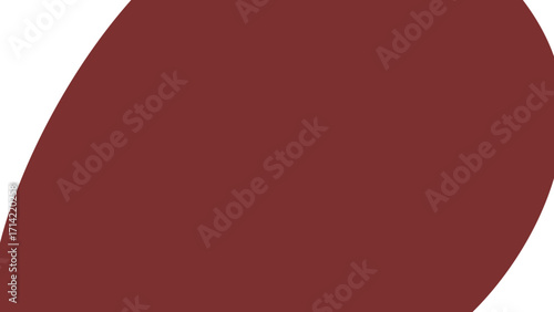 An abstract graphic design featuring a rich burgundy curved shape against a pristine white background. Ideal for modern branding, elegant presentations, or website design.