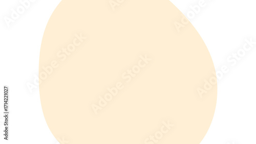 Soft, organic cream-colored abstract shape on a clean white background. Ideal for minimalist designs, digital templates, branding, and serene backdrops, conveying simplicity and elegance.