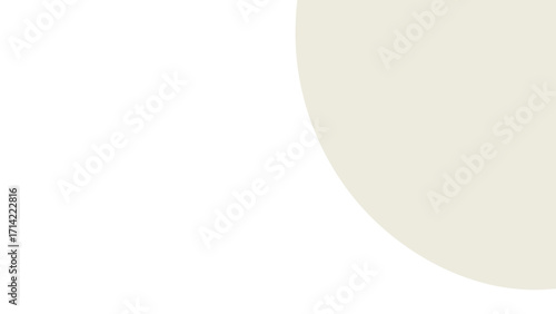 Clean and minimalist abstract background with soft beige curve on white, offering ample copy space for design, branding, or text.