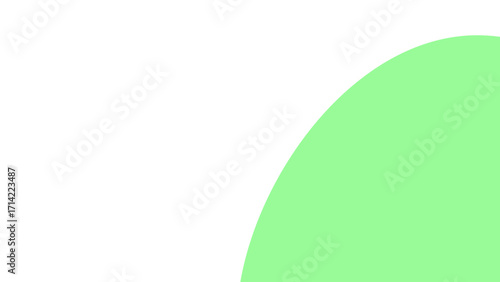A simple, clean, abstract light green curved shape on a white background. Ideal for modern design, presentations, and product displays.