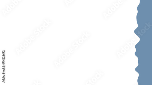 Clean white background with a wavy blue-grey border on the right, providing ample copy space for graphic design.