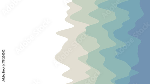 Abstract wavy pastel color layers create a calm gradient, perfect for backgrounds, serene designs, or digital concepts. Ideal for web, graphic design, and peaceful themes.