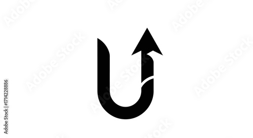 Stylized black letter U with an upward pointing arrow integrated into its design.