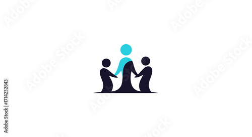 Group of people connected unity teamwork collaboration support togetherness.