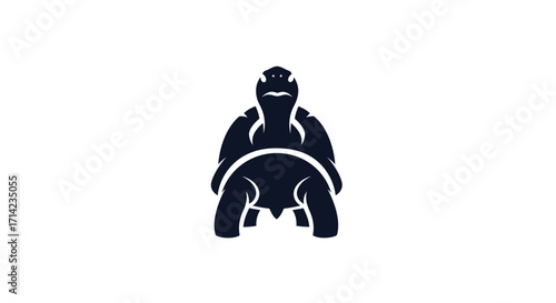 Turtle silhouette illustration representing strength and resilience in nature.