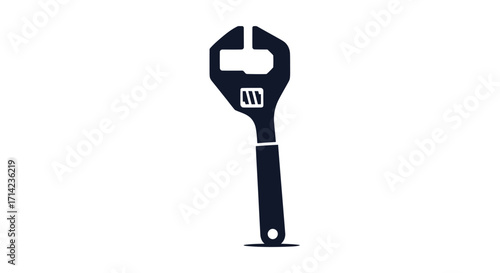 Adjustable wrench tool for plumbing and mechanical work.