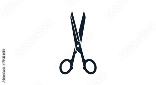 Scissors cutting through air sharp blades ready for action precision tool.