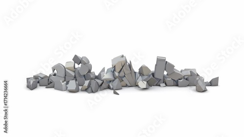 Symbol of Broken Promise: 3D Render of 