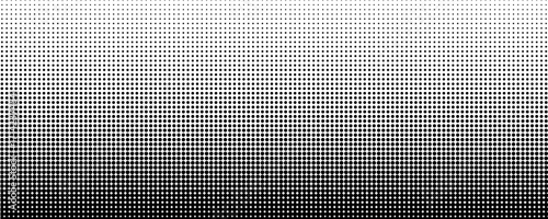 Dotted halftone gradient texture. Vanishing polka dot background. Repeating dots gradation pattern background.