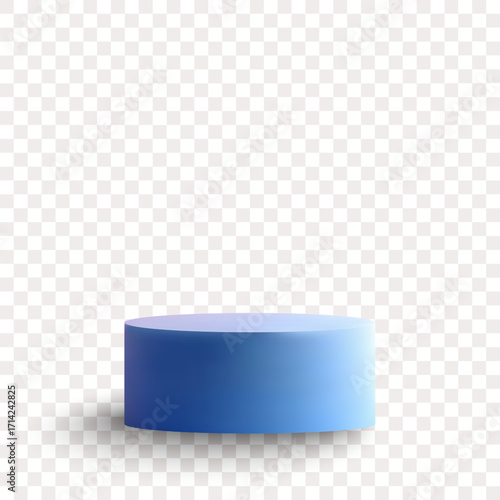 Empty cylindrical podium for placing your product. Eps 10