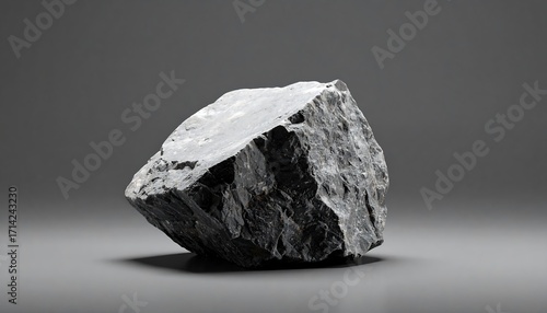 Gray rock on a gray surface