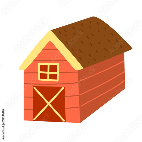 Barn Farming Illustration