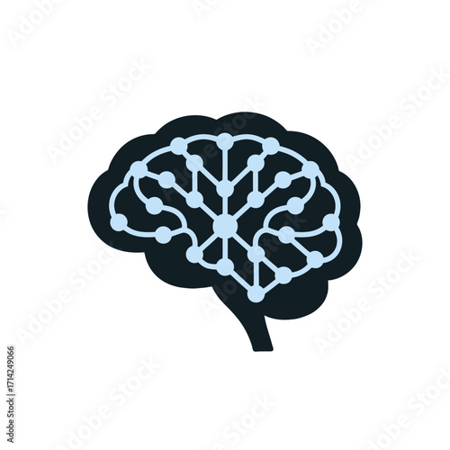Abstract representation of a human brain with glowing neural network connections, symbolizing thought and intelligence.