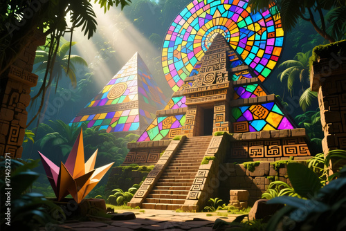 An artistic illustration of the ancient Church of the Holy Sepulchre at night, its roof silhouetted against the dark city sky