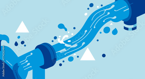 Sustainable Progress: Dynamic Pure Water Flow for Eco-Conscious Growth & Renewal
