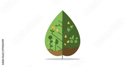 Sustainable Futures Unlocked: Vector Art for Conscious Growth & Positive Brand Story