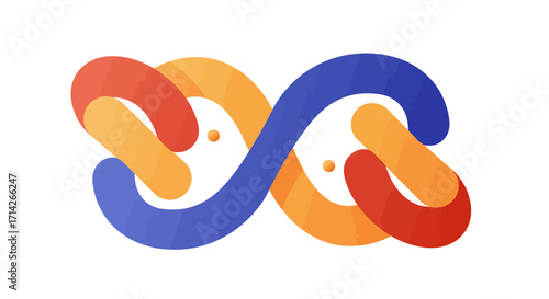Optimistic Sustainable Growth: Abstract Illustration for Eco-Conscious Brands Championing Positive Environmental Impact