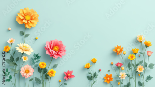 Wallpaper Mural Beautiful floral craft wallpaper. fantasy artwork Torontodigital.ca