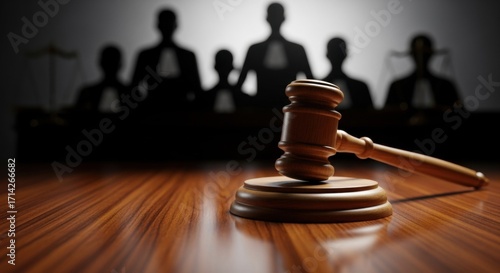 Judicial Gavel: Silent Judgement in a Courtroom Setting