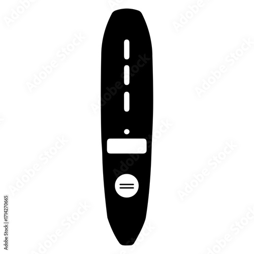 Illustration of a pregnancy test device