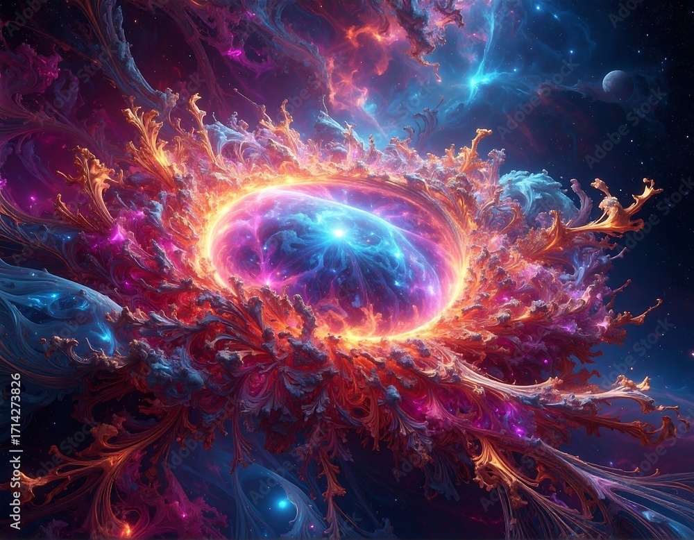 Fototapeta premium Abstract cosmic explosion