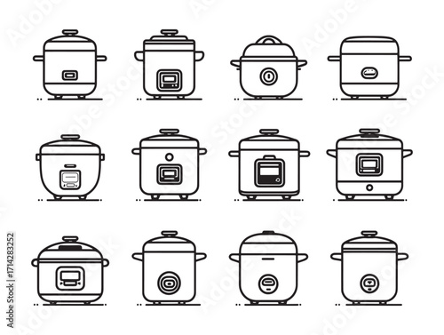 Rice cooker set cooking tool design