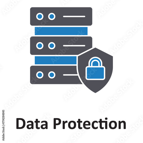 Data protection Vector Icon which can easily modify or editData protection Vector Icon which can easily modify or edit
