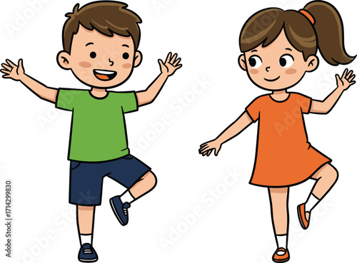boy and girl playing