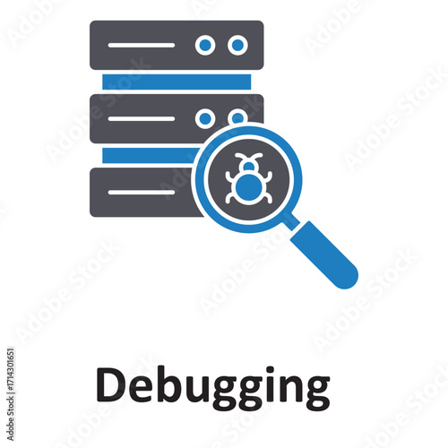 debugging  Vector Icon which can easily modify or edit