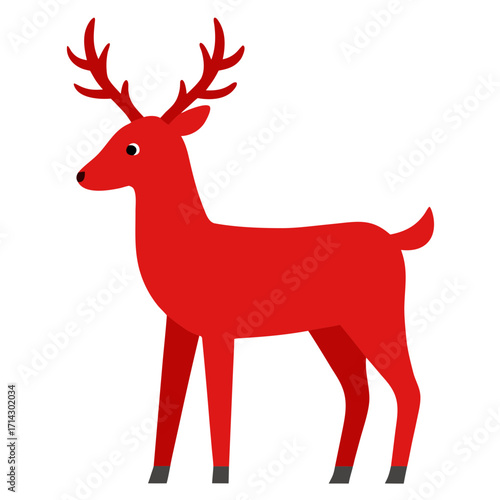 red deer vector