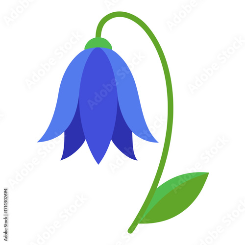 vector illustration of a green leaf