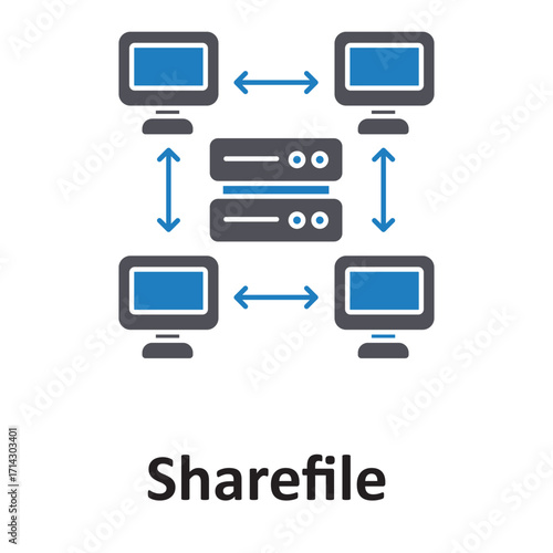  sharefile  Vector Icon which can easily modify or edit