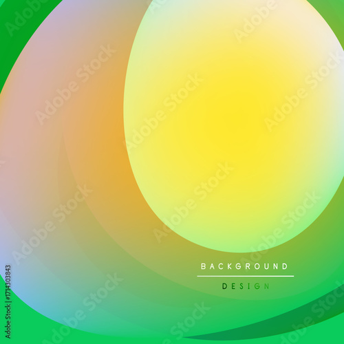 Abstract colorful background. Overlapping circles create gradient effect. Bright hues blend smoothly, offering vibrant visual experience.