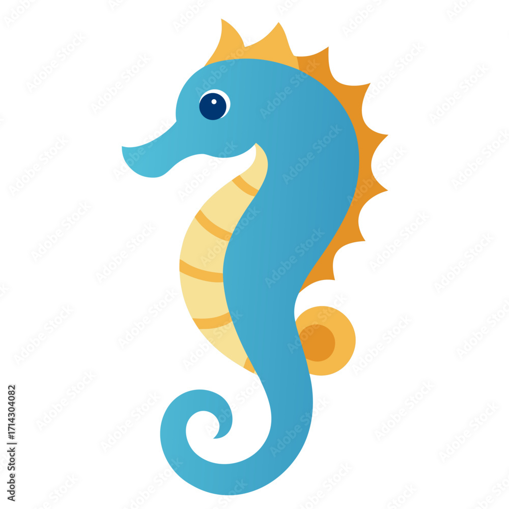 Fototapeta premium vector illustration of a cartoon octopus