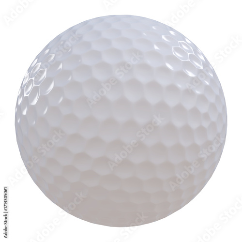 Golf American ball isolated transparent background 3d rendering
