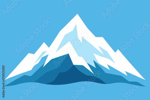 vector illustration of mountain landscape