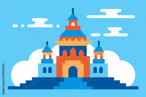 vector illustration of a church