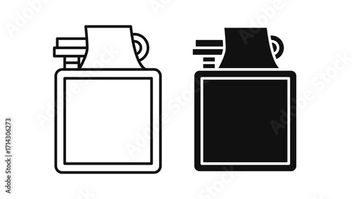 Icono negro de mechero en fondo blanco
