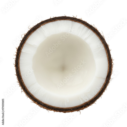 coconut isolated on transparent background with (alpha channel)