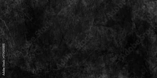 abstract old black wall background texture, dirty dark raw cement wall texture and background, Stone marble wall concrete texture horror dark concept in backdrop, abstract background with black wall.