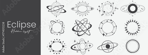 Celestial Orbits Eclipse Starry Galaxies Mystical Astronomy Cosmos Stellar Design Universe Celestial Bodies Galaxy Dream
