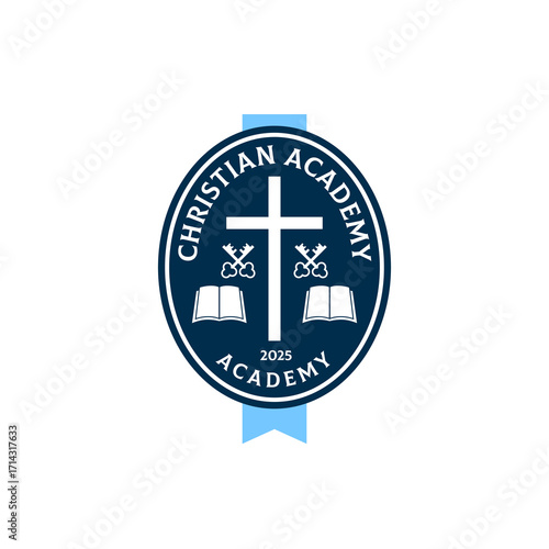 University and College Christian Academy High School Education Crests and Logo Emblems