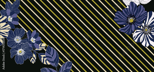 Floral Shawls, Scarfs, Dupatta Digital Textile Design Fabric Print