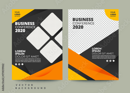 Brochure template banner design for social media post template, corporate